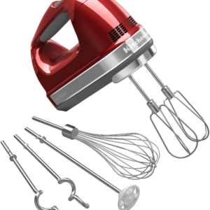 KitchenAid 9-Speed Digital Hand Mixer – Candy Apple Red